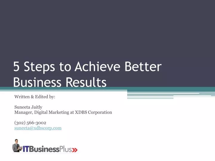 5 steps to achieve better business results