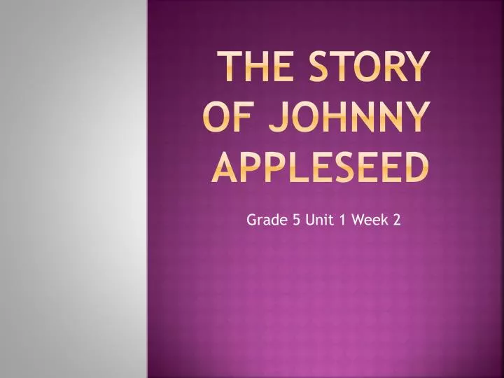 the story of johnny appleseed