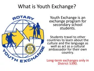 What is Youth Exchange?