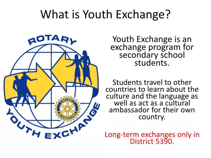 what is youth exchange