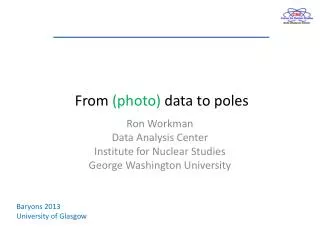 From (photo) data to poles