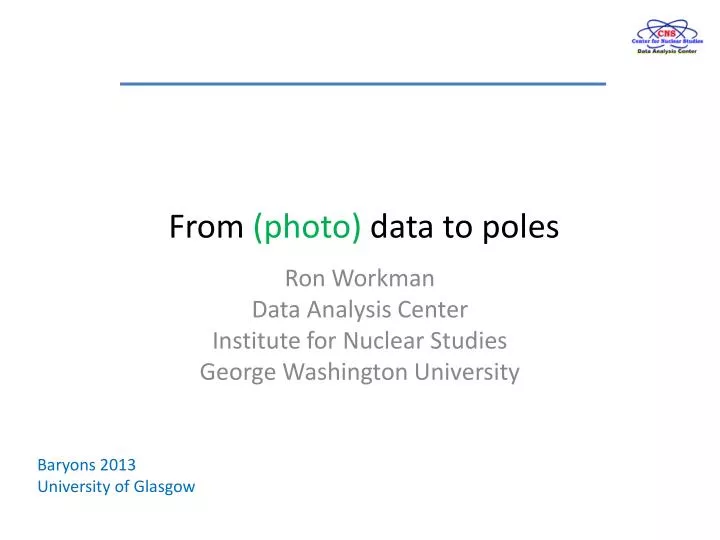 from photo data to poles