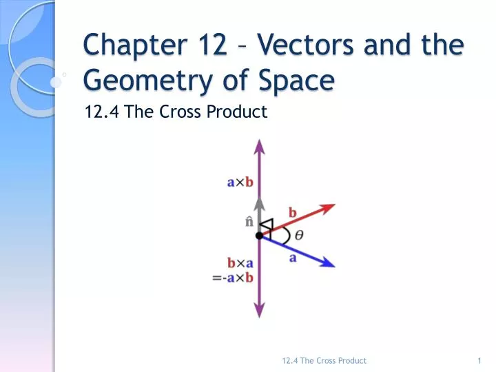 chapter 12 vectors and the geometry of space