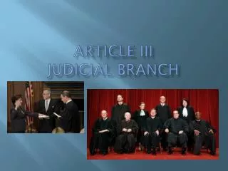 Article III Judicial Branch