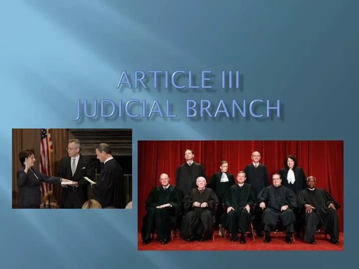 article iii judicial branch