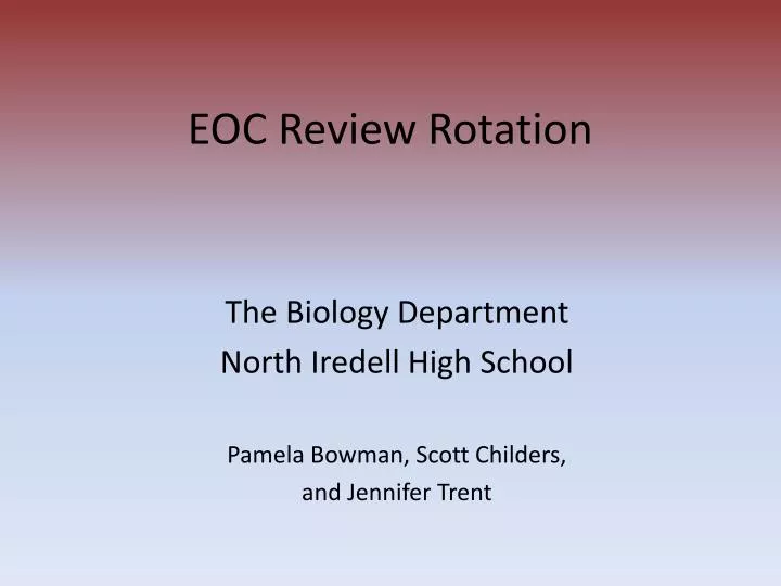 eoc review rotation