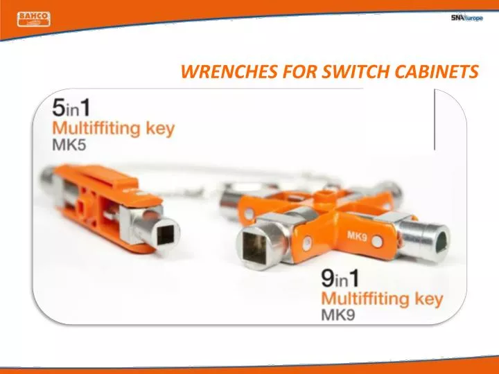 wrenches for switch cabinets