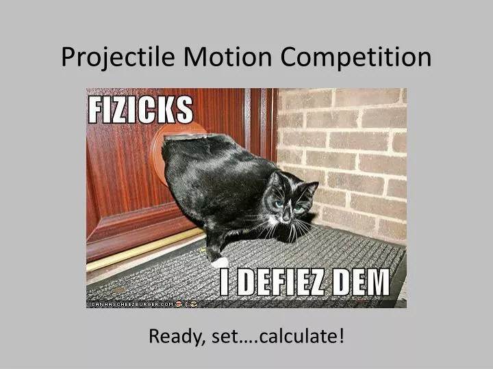 projectile motion competition