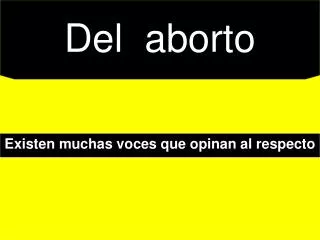 del aborto