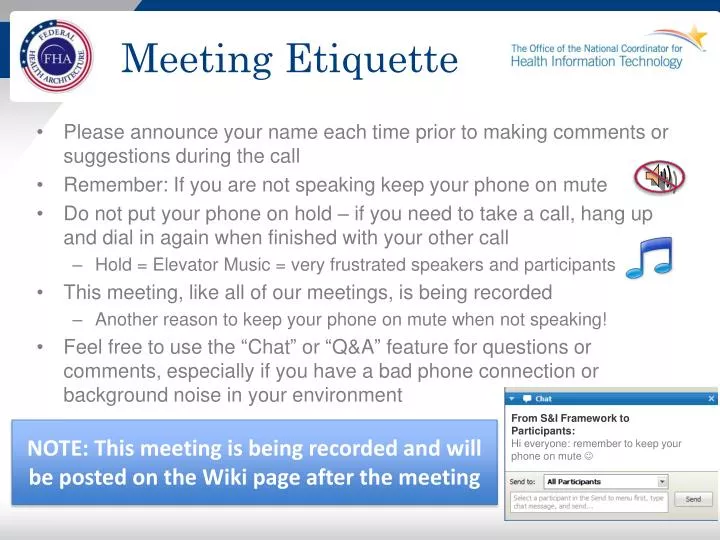 meeting etiquette