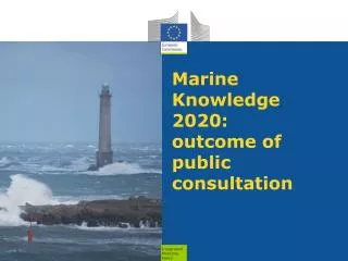 Marine Knowledge 2020: outcome of public consultation