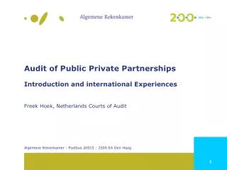 Public Private Partnerships (PPP): Definition
