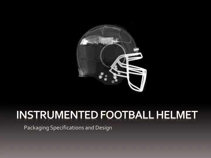 instrumented football helmet