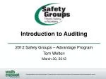 Introduction to Auditing - slide 1