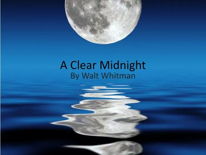 a clear midnight