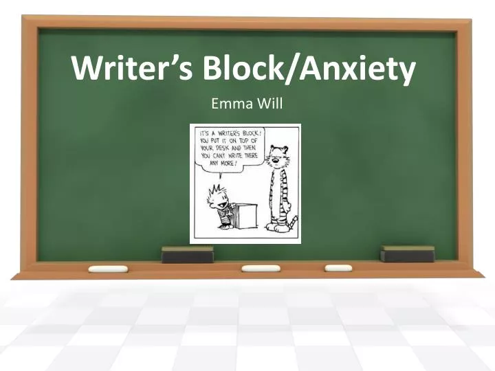 writer s block anxiety