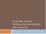 Code Red Worm Propagation Modeling and Analysis - slide 1