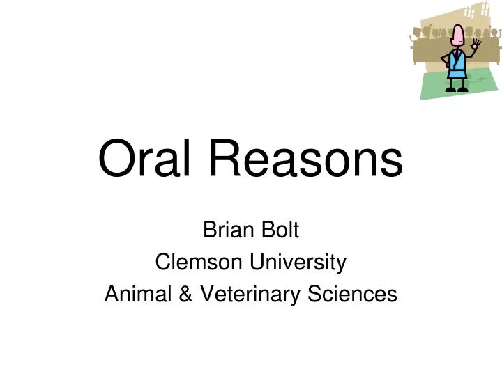 oral reasons