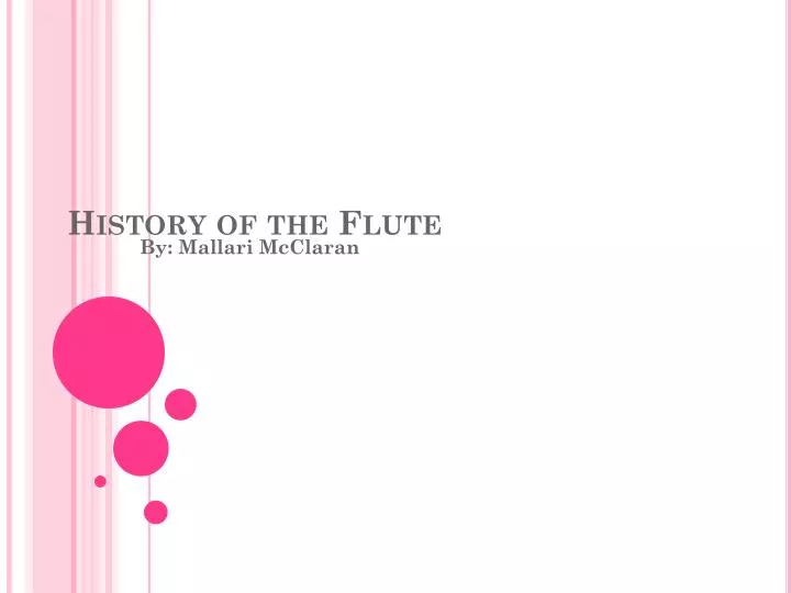 history of the flute