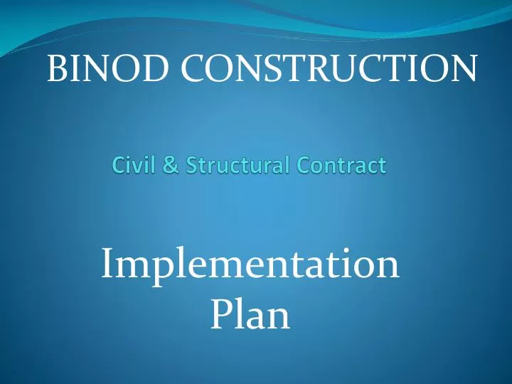 civil structural contract