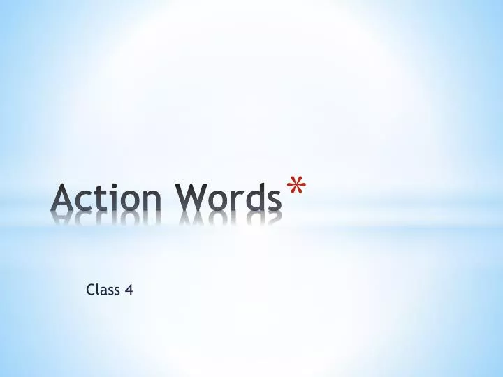 action words