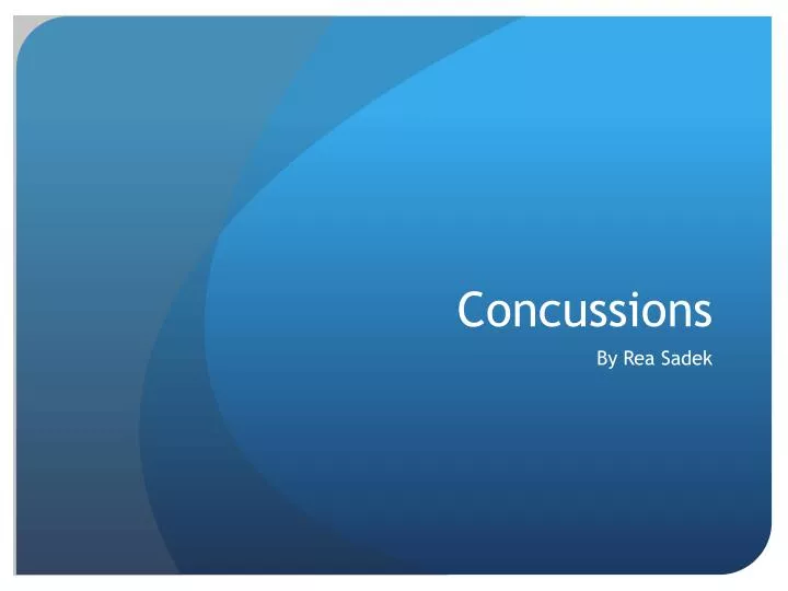 concussions