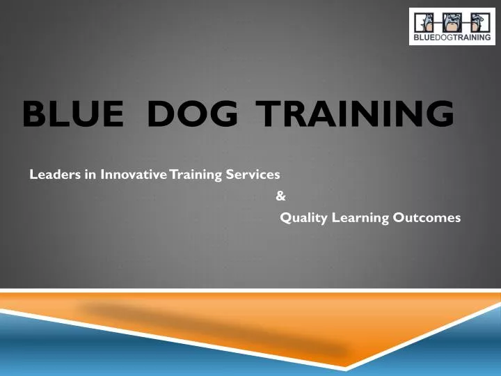blue dog training