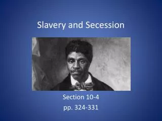 Slavery and Secession