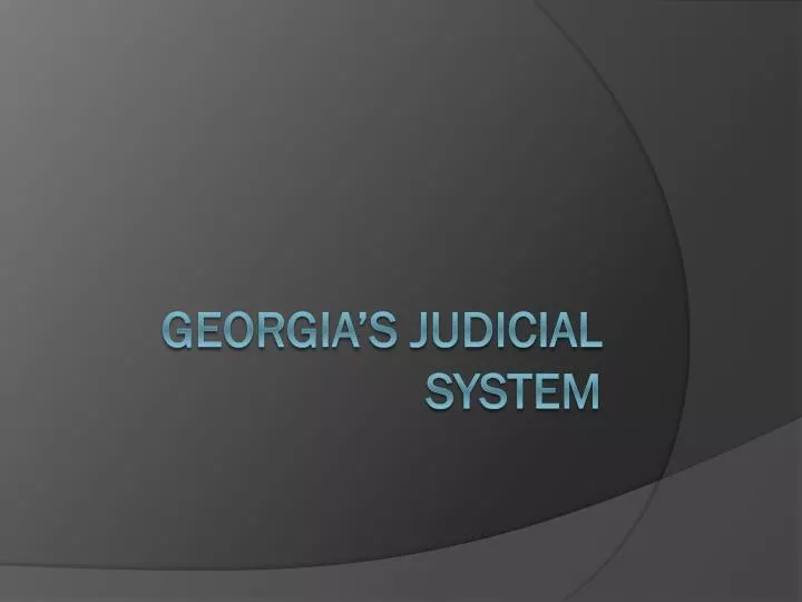 georgia s judicial system