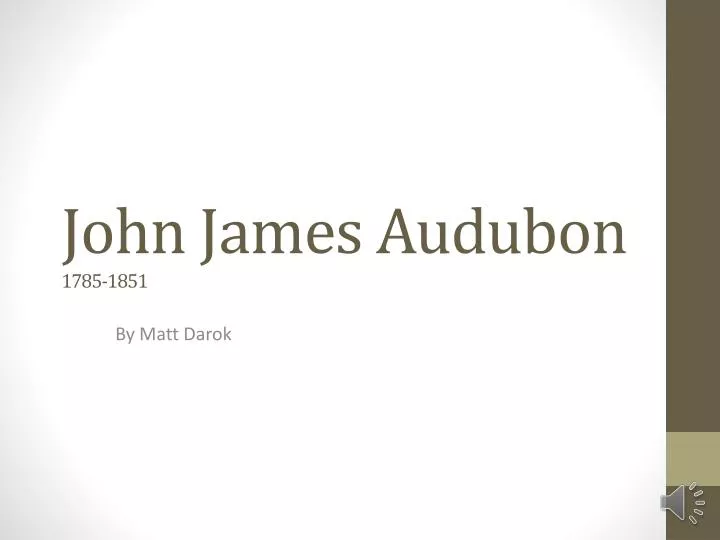 john james audubon 1785 1851