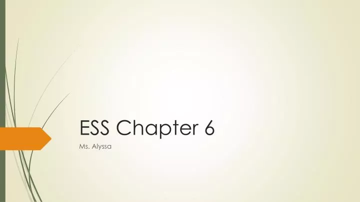 ess chapter 6