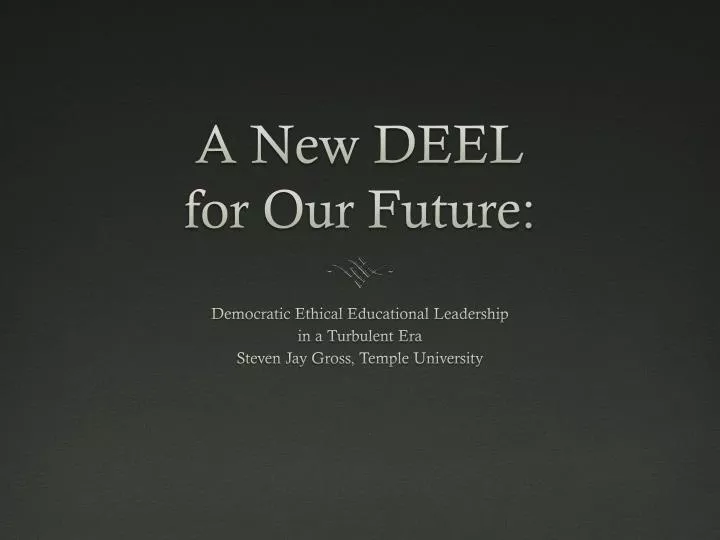 a new deel for our future