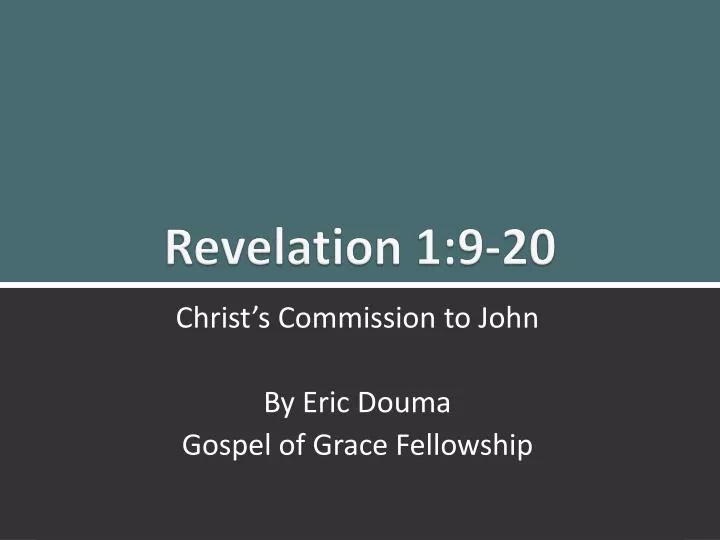 revelation 1 9 20