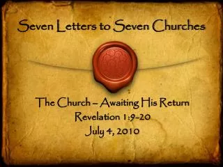 seven letters to seven churches
