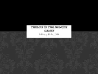 Themes in The Hunger Games
