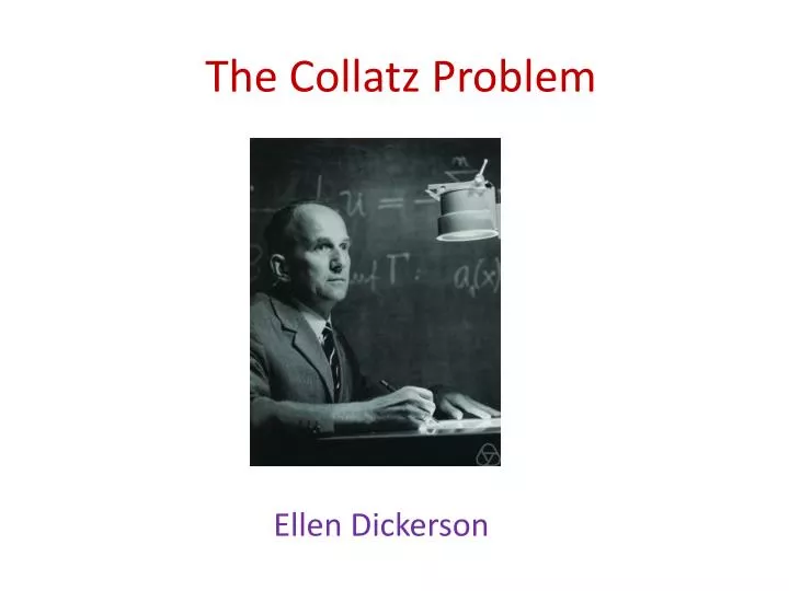 the collatz problem
