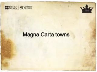 Magna Carta towns