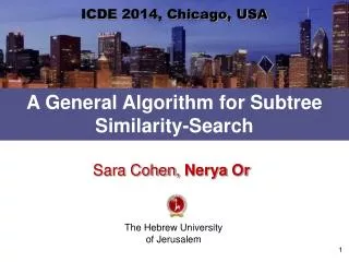 A General Algorithm for Subtree Similarity-Search