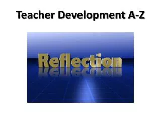 Teacher Development A-Z