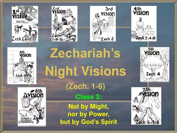 zechariah s night visions zech 1 6