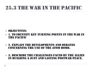 25.3 The War in the Pacific