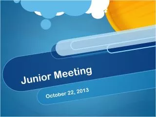 Junior Meeting