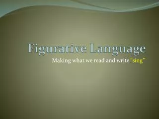 Figurative Language