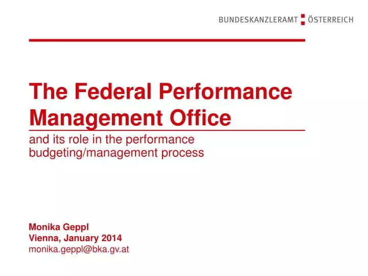 the federal performance management office