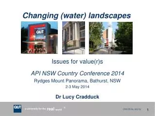 Changing (water) landscapes