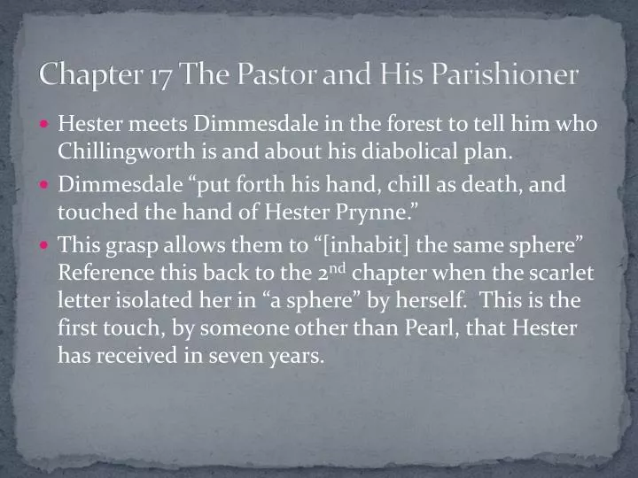 chapter 17 the pastor and his parishioner