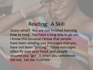 Reading: A Skill