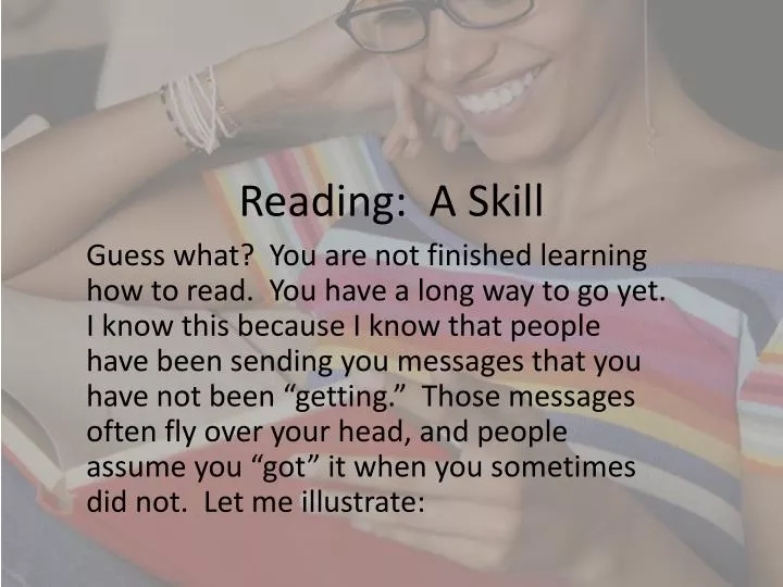 reading a skill