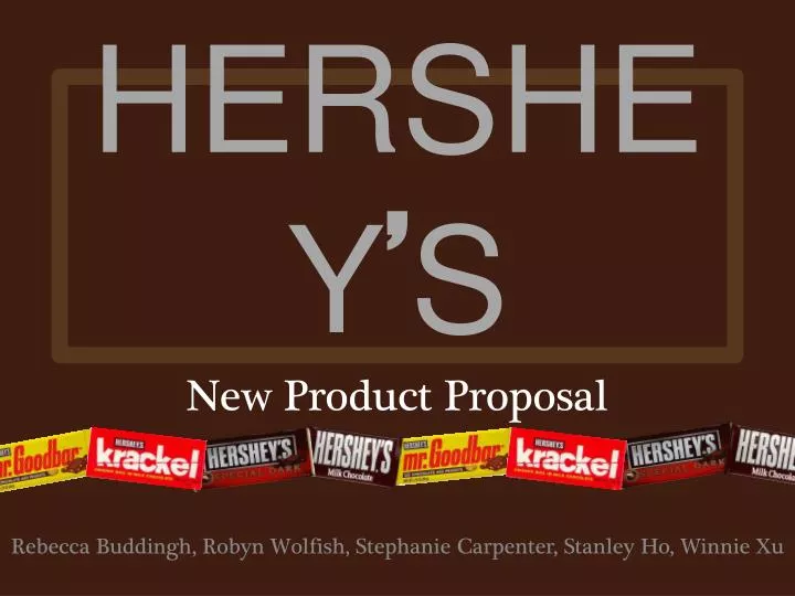 hershey s new product proposal