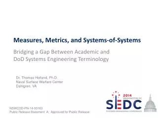 Measures, Metrics, and Systems-of-Systems